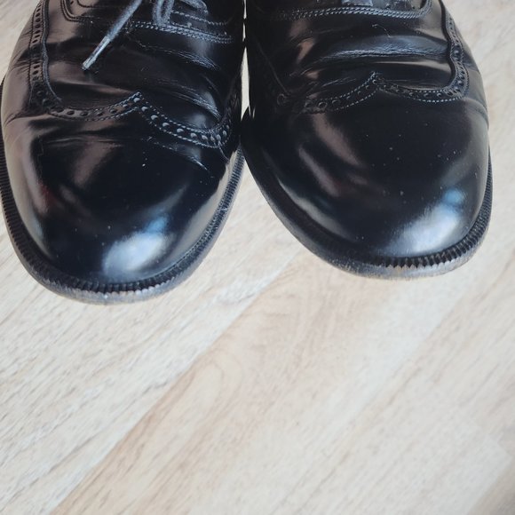 BALLY DUDMO Black Patent Leather Oxford Dress Shoes Lace-Up Made in Italy main image 9
